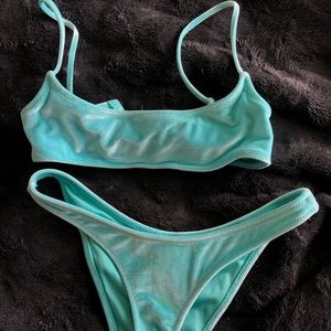 triangl swim xs velvet bikini set